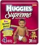 Huggies Supreme Diapers, Size 4, 22-37 lbs, Jumbo Pack, 31 ea