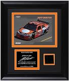 Jeff Burton Framed 6x8 Photograph with Race Tire and Personalized Nameplate
