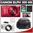 Canon PowerShot 300 HS Digital Elph Camera (Red) with WP-DC320L Underwater Housing + 8GB Card + Battery + Case + Accessory Kit Canon PowerShot 300 HS Digital Elph Camera (Red) with WP-DC320L Underwater Housing + 8GB Card + Battery + Case + Accessory Kit