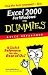 Excel 2000 for Windows for Dummies Quick Reference