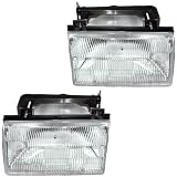 88-91 Ford Tempo Mercury Topaz Headlights Headlamps Head Lights Lamps Pair Set by Aftermarket