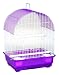Blue Ribbon Arch Style Roof Bird Cage, 9-Inch by 12-Inch by 15-1/2-Inch, White/Purple