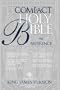 KJV Holy Bible Compact Reference, Silver Edition Button Flap