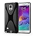 Samsung Galaxy Note 4 Case - Exact Samsung Galaxy Note 4 Case [JUMP Series] - X-Line SoftGel Flexible TPU Case for Samsung Galaxy Note 4 (SM-N910S / SM-N910C) Black