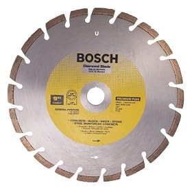 Bosch DB961 Premium Plus 9-Inch Dry Cutting Laser Fusion Segmented Diamond Saw Blade with... by Bosch