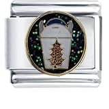 Chinese Take Out Box Food Italian Charms Bracelet Link