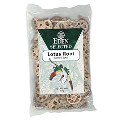 Eden Lotus Root Dried, Sliced, 4-Ounce Packages (Pack of 2)