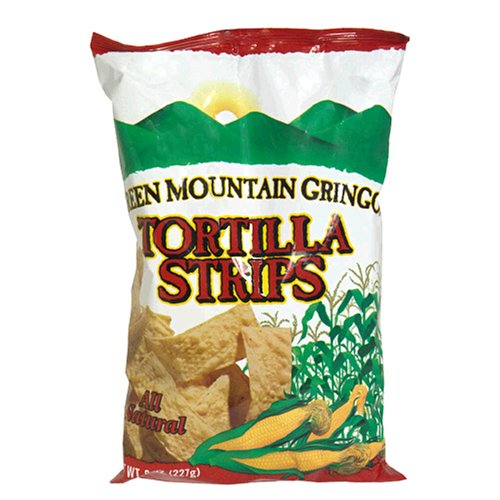 Green Mountain Gringo Tortilla Strips, 8-Ounce Bag (Pack of 12)