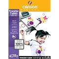 Canson- Papier Transfert A4 pour T-Shirt - 10 feuilles