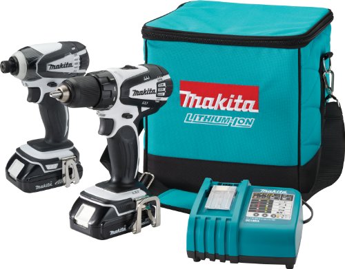 Makita LCT200W 18-Volt Compact Lithium-Ion Cordless 2-Piece Combo Kit