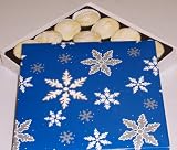 Scott's Cakes 1 lb. White Chocolate Coconut Cluster in a Snowflake Box