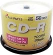 ALL-WAYS CD-R 52�{���E50���E���C�h�v�����^�u�� �yCDR80APL52X50PW�z