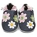 Cherry - Chaussons B�b� en cuir doux - Petites fleures - 18/24 mois