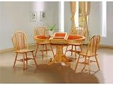 Natural Terracotta Tile Butterfly Oval Table & 4 Chairs