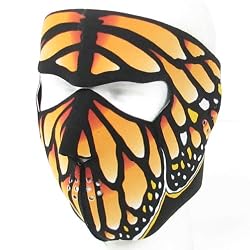 New Monarch Butterfly Neoprene Full Face Mask Nose Mouth Vent Snow