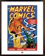 The Human Torch - Framed Comic Art Print / Poster (Size: 16" x 20")