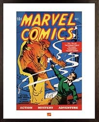 The Human Torch - Framed Comic Art Print / Poster (Size: 16" x 20")