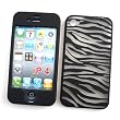 Apple iPhone 4 Snap On Protector Hard Case "Zebra Pattern" Design