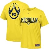 Nike Michigan Wolverines Maize Team Issue T-shirt