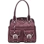 Lou-Ella Glam Rock Collection Designer Large Frame Bag in Dark Rose