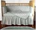 Tadpoles Sage Green Toile 6 Piece Crib bedding set