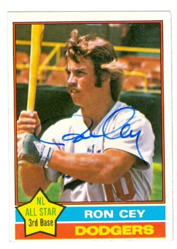 Ron Cey Autographed/Hand Signed MLB Baseball card (Los Angeles Dodgers) 1976 Topps #370 (67)