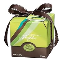 Seattle Chocolates Truffles, Mint Wave Gift Boxes, 6-Ounce