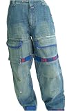 Girbaud - Girbaud Distressed Boxing Shuttle Jeans with Yellow Fade