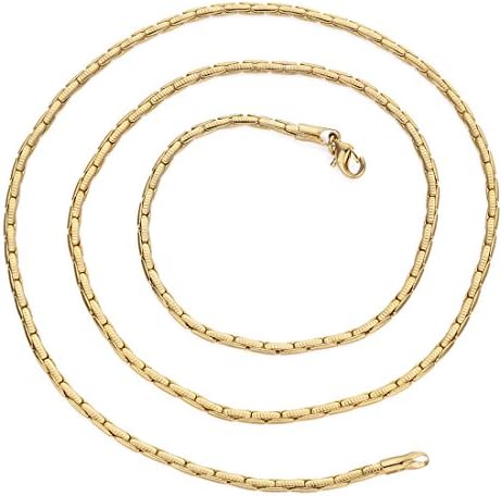 OTO 60cm Length Gold Plated 3mm Width Unisex Figaro Chain
