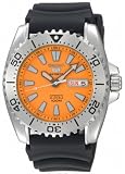 Seiko Men's Seiko 5 Automatic Silver-Tone Urethane Strap Watch #SNZG49