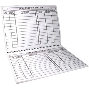 The Big Print Check Register Spiral Bound