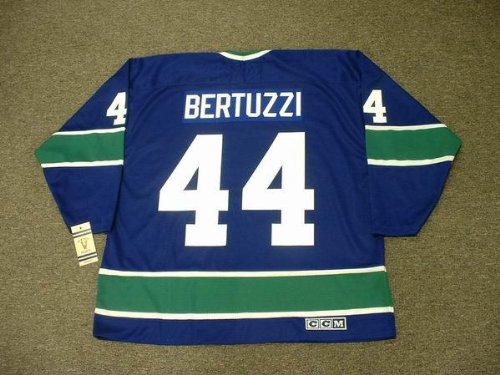 Buy TODD BERTUZZI Vancouver Canucks 1970's CCM Vintage Throwback Home NHL Hockey Jersey