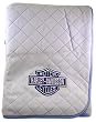 Harley Davidson Blue Quilted Receiving Baby Blanket