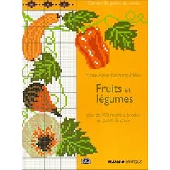 carnet de point de croix : fruits et legumes