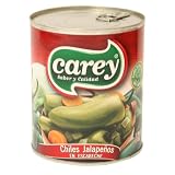 Jalapeno Pepper Whole Mexican Spicy Chile Gourmet Food Mexico Salsa Can Pepper Hot Mild... by Productos Carey, S.A. DE C.V.