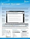 Microsoft Word 2007 Quick Reference Card - Handy Durable Tri-Fold MS Office Word 2007 Tips & Tricks Guide. 6 Total Pages. Stores Easily. Ultimate Reference for Shortcuts, Tips & Cheats for Word 2007 Word Processor. (Software Quick Reference Cards)