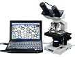 OMAX 40X-2000X Digital Lab LED Binocular Compound Microscope with Double Layer Mechanical Stage and USB Digital Camera