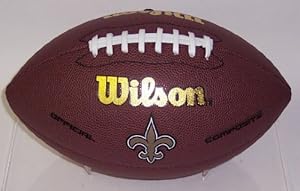 New Orleans Saints Composite Leather Wilson Official Full Size NFL Football - F1748