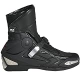 Joe Rocket Super Street Men's Leather Road Race Motorcycle Boots - Color: Black, Size: 11