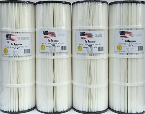 4) PACK Pentair Clean &amp; Clear 320 R173573 178580 Replacement Cartridge, Unicel C-7470, Pleatco PCC80, All American Cartridges 7020, Aladdin 18005, Filbur FC-1976, Swimming Pool Filter Cartridge