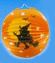 Laterne / Lampion Hexe Rund 22cm