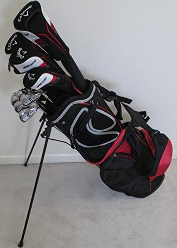 Callaway Golf Mens Complete Golf Clubs Set Driver, Fairway Woods, Hybrid, Irons, 2 Ball Putter, Stand Bag Regular Flex
