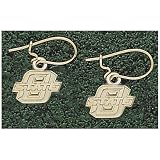 LogoArt Oklahoma State Cowboys 10K Gold Team Font 3/8 Dangle Earrings