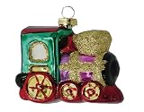 Barcana 3-Inch Shatterproof 4-Car Train Ornament Set.