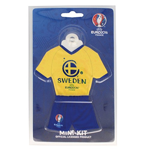 UEFA Euro 2016 – Minitrikot mit Saugnapf – Schweden 18 cm
