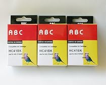 3 Packs Lc41 Black INK for Brother Dcp-110c,dcp-310cn,mfc-210c,mfc-410cn, Mfc-420cn, Mfc-620cn, Mfc-3240c, Mfc-3340cn, Mfc-5440cn, Mfc-5840cn, Fax1840c, Fax1940cn, Fax2440c. 3 Black. Ink Cartridges.