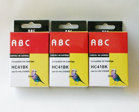 3 Packs Lc41 Black INK for Brother Dcp-110c,dcp-310cn,mfc-210c,mfc-410cn, Mfc-420cn, Mfc-620cn, Mfc-3240c, Mfc-3340cn, Mfc-5440cn, Mfc-5840cn, Fax1840c, Fax1940cn, Fax2440c. 3 Black. Ink Cartridges.