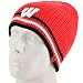 adidas Wisconsin Badgers Cardinal Fanwear Cuffless Knit Beanie