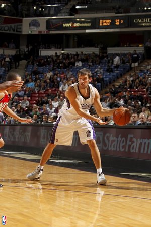 New Jersey Nets v Sacramento Kings: Beno Udrih by Don Smith, 48x72
