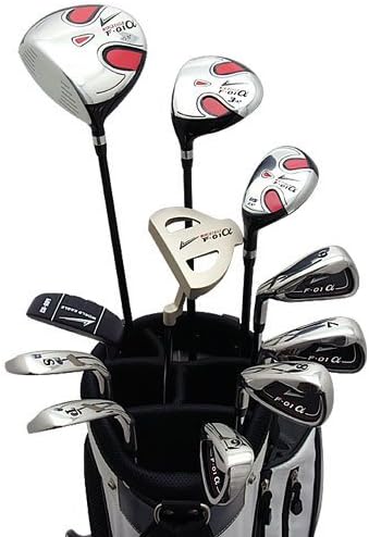 World Eagle F-01 Alfa Men's Complete Golf Set with White Bag Left Flex-r 14-piece